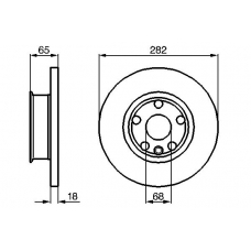 0 986 478 613 BOSCH Тормозной диск