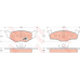 GDB1218 TRW Комплект тормозных колодок, дисковый тормоз