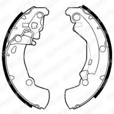 LS1956 DELPHI Комплект тормозных колодок