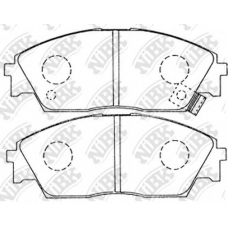 PN8191 NiBK Комплект тормозных колодок, дисковый тормоз
