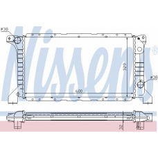 62177 NISSENS Радиатор, охлаждение двигателя