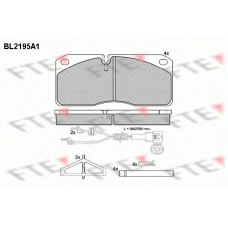 BL2195A1 FTE Комплект тормозных колодок, дисковый тормоз