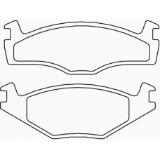 P 85 024 BREMBO Комплект тормозных колодок, дисковый тормоз