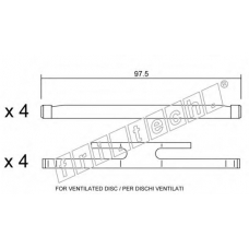 KIT.006 fri.tech. Комплектующие, колодки дискового тормоза