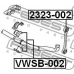 2323-002 FEBEST Тяга / стойка, стабилизатор