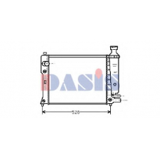 161220N AKS DASIS Радиатор, охлаждение двигателя