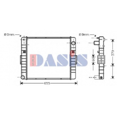 400500N AKS DASIS Радиатор, охлаждение двигателя