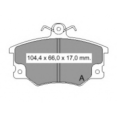 832220 Vema Комплект тормозных колодок, дисковый тормоз