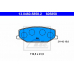 13.0460-5858.2 ATE Комплект тормозных колодок, дисковый тормоз