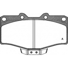 BPA0315.04 OPEN PARTS Комплект тормозных колодок, дисковый тормоз