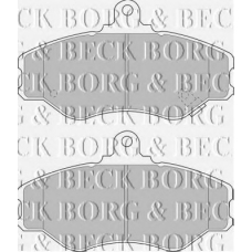 BBP1428 BORG & BECK Комплект тормозных колодок, дисковый тормоз