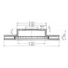 BDC3728 QUINTON HAZELL Тормозной диск