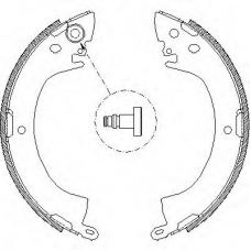 Z4122.00 WOKING Комплект тормозных колодок