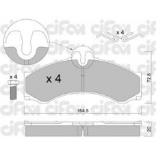 822-262-0 CIFAM Комплект тормозных колодок, дисковый тормоз