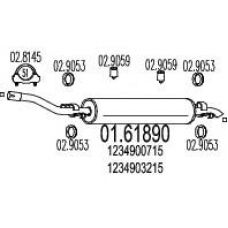 01.61890 MTS Глушитель выхлопных газов конечный