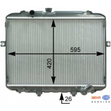 8MK 376 762-391 HELLA Радиатор, охлаждение двигателя