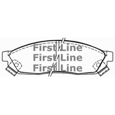 FBP1372 FIRST LINE Комплект тормозных колодок, дисковый тормоз
