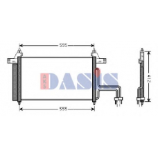 082011N AKS DASIS Конденсатор, кондиционер