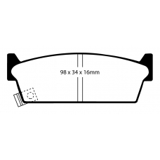 DP2686/2 EBC Brakes Колодки тормозные