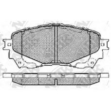 PN25002 NiBK Комплект тормозных колодок, дисковый тормоз