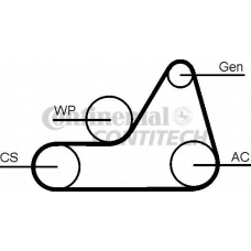 6PK1019T1 CONTITECH Поликлиновой ременный комплект