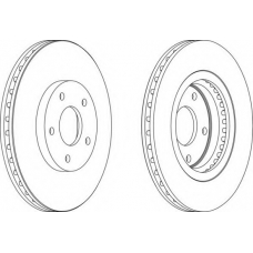 DDF1589-1 FERODO Тормозной диск
