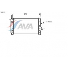 FDA2127 AVA Радиатор, охлаждение двигателя