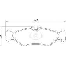 363700201826 MAGNETI MARELLI Комплект тормозных колодок, дисковый тормоз