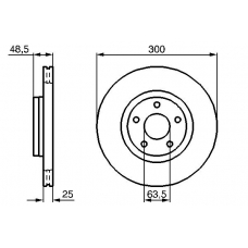 0 986 479 171 BOSCH Тормозной диск