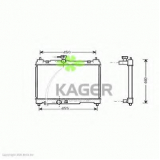 31-1123 KAGER Радиатор, охлаждение двигателя