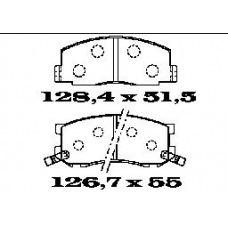 BL1038A2 FTE Комплект тормозных колодок, дисковый тормоз