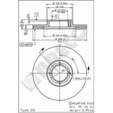 BS 8089 BRECO Тормозной диск