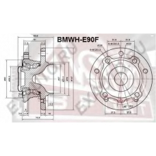 BMWH-E90F ASVA Ступица колеса