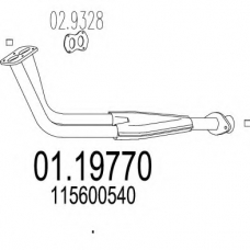 01.19770 MTS Труба выхлопного газа