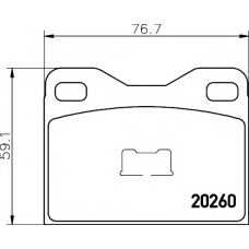 8DB 355 017-401 HELLA PAGID Комплект тормозных колодок, дисковый тормоз