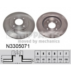 N3305071 NIPPARTS Тормозной диск