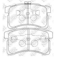 PN6451 NiBK Комплект тормозных колодок, дисковый тормоз