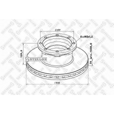 85-00801-SX STELLOX Тормозной диск