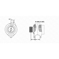 063321625010 MAGNETI MARELLI Генератор