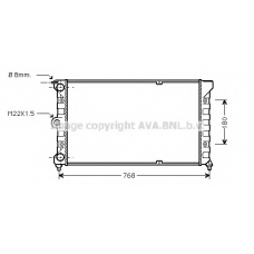 VWA2037 AVA Радиатор, охлаждение двигателя