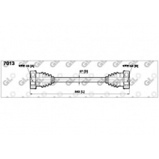 7013 GLO Приводной вал
