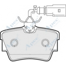 PAD1340 APEC Комплект тормозных колодок, дисковый тормоз