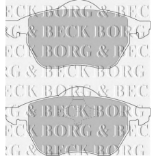 BBP1575 BORG & BECK Комплект тормозных колодок, дисковый тормоз