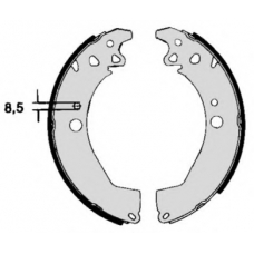 S 61 506 BREMBO Комплект тормозных колодок