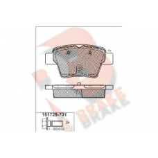 RB1729-701 R BRAKE Комплект тормозных колодок, дисковый тормоз