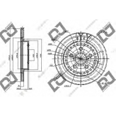 BD1230 DJ PARTS Тормозной диск