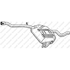 278-387 BOSAL Глушитель выхлопных газов конечный