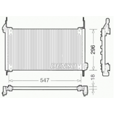 DCN09016 DENSO Конденсатор, кондиционер