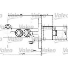 402314 VALEO Главный тормозной цилиндр