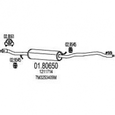 01.80650 MTS Средний глушитель выхлопных газов